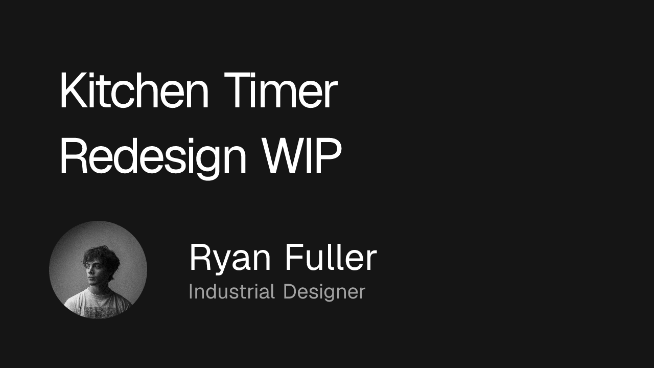 Kitchen Timer Redesign WIP